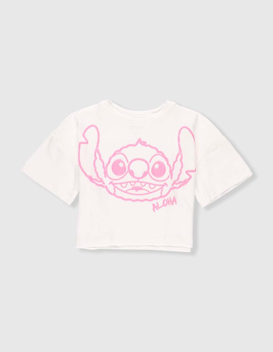 Playera Disney manga corta para niña