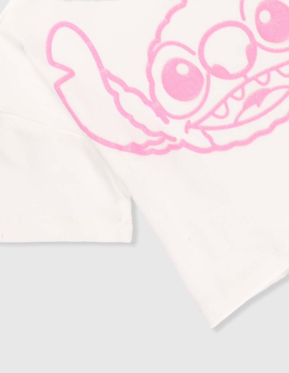 Playera Disney manga corta para niña