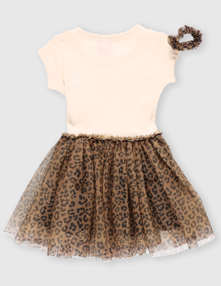 Vestido manga regular para niña 5