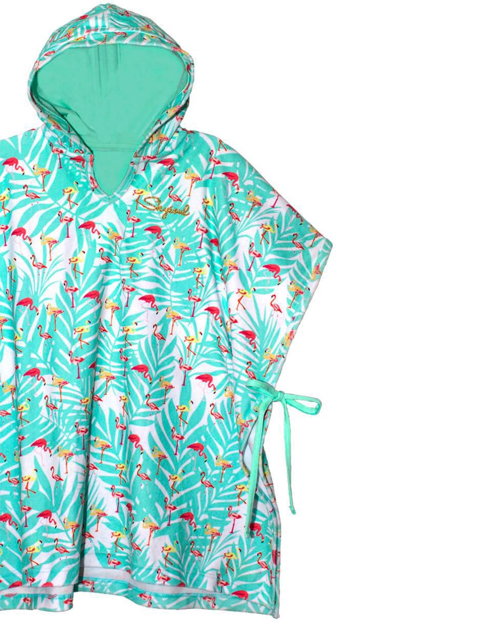 Salida de playa vestido con amarre para niña