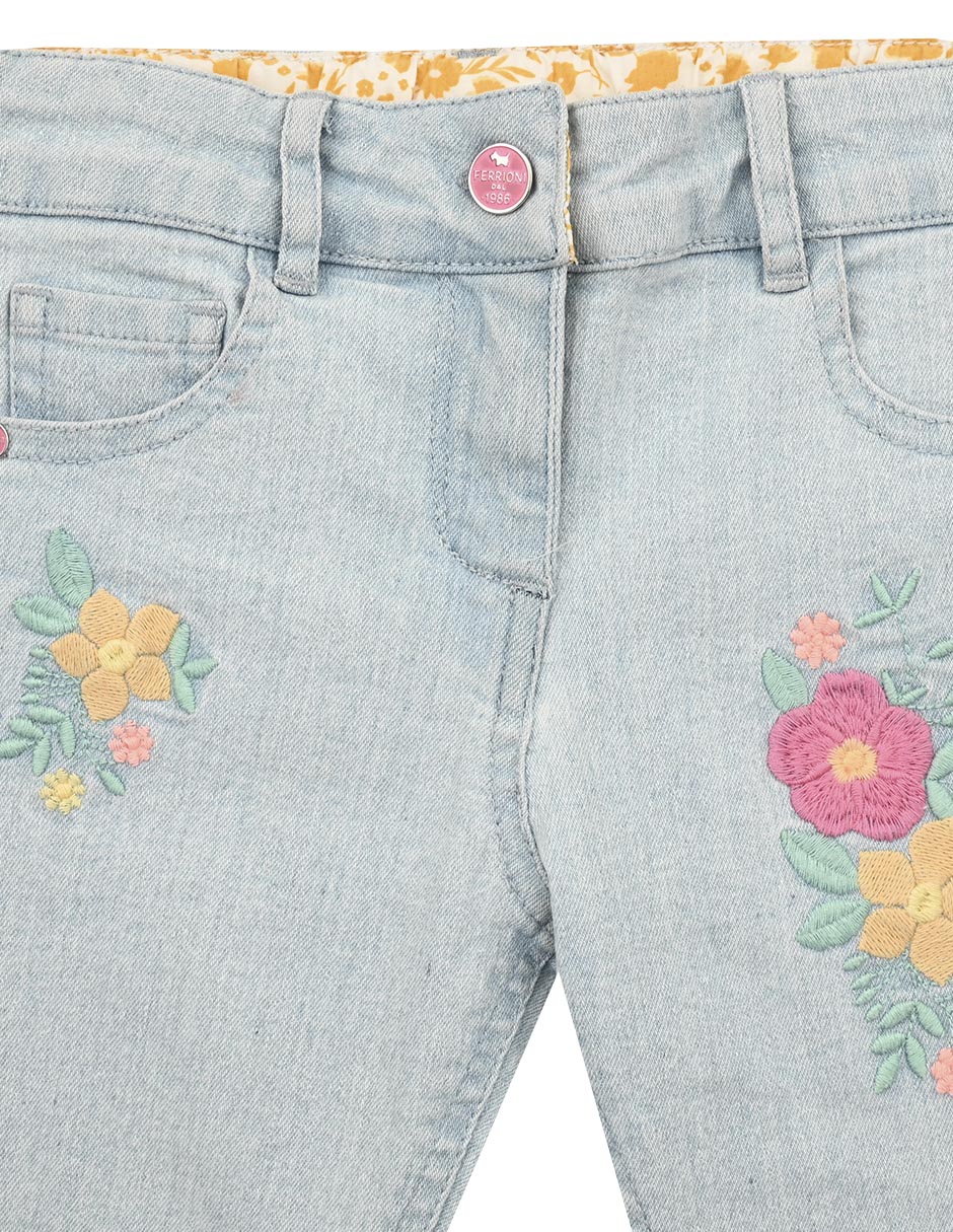 Jeans straight Ferrioni Brett para niña