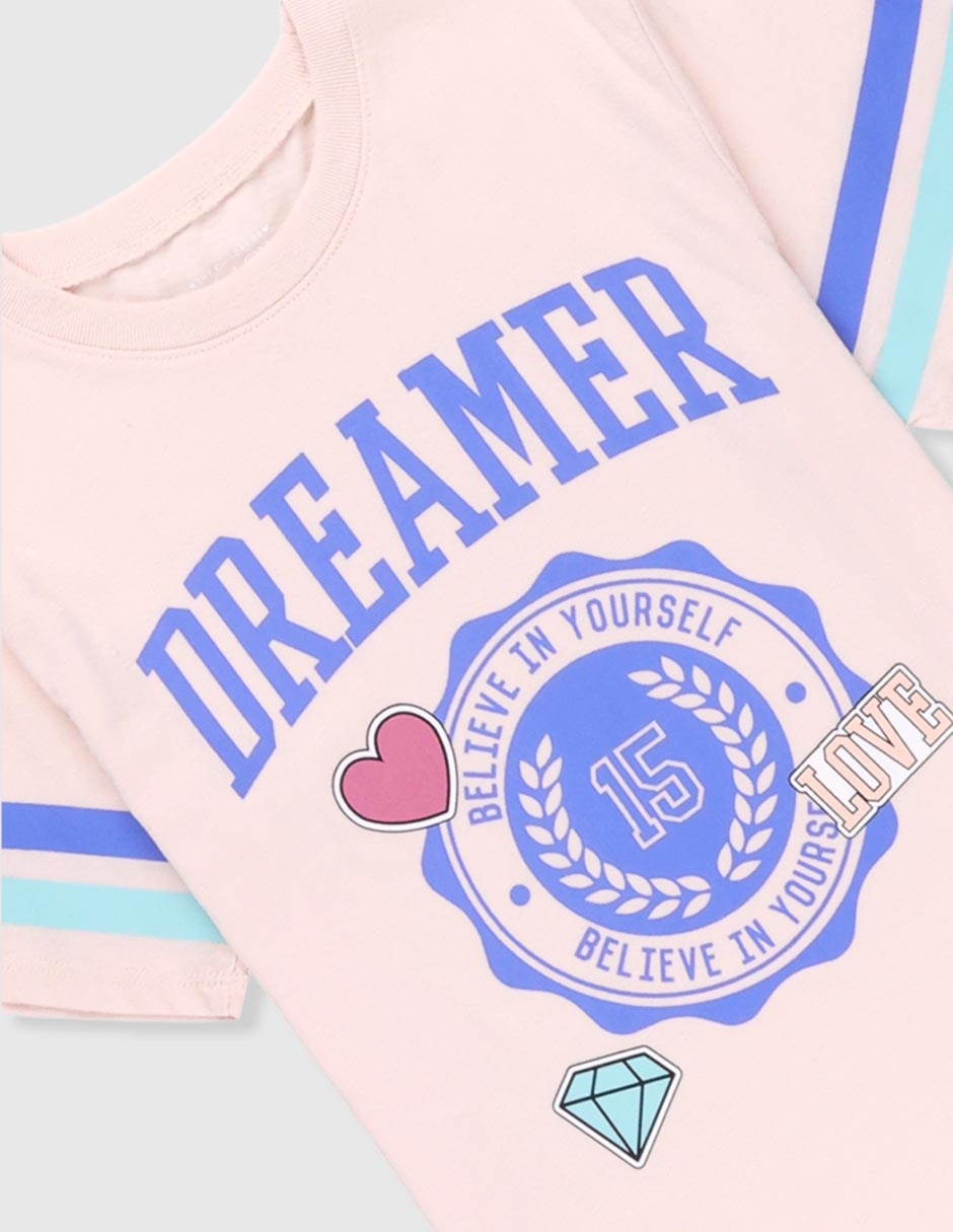Playera manga corta para niña 3