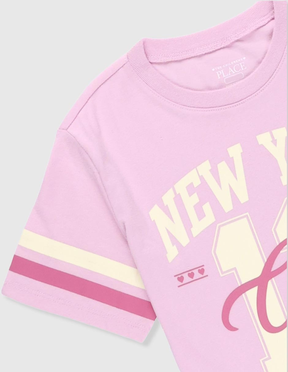 Playera manga corta para bebé niña 3