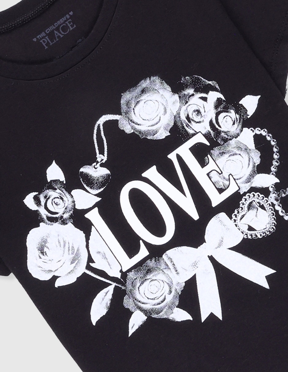 Playera The Children's Place manga corta para niña