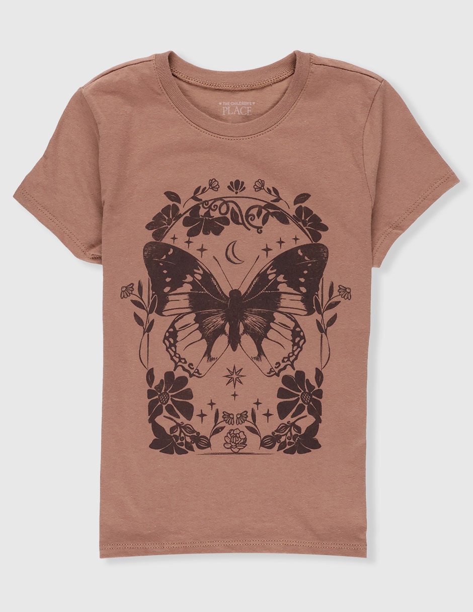 Playera manga corta para niña