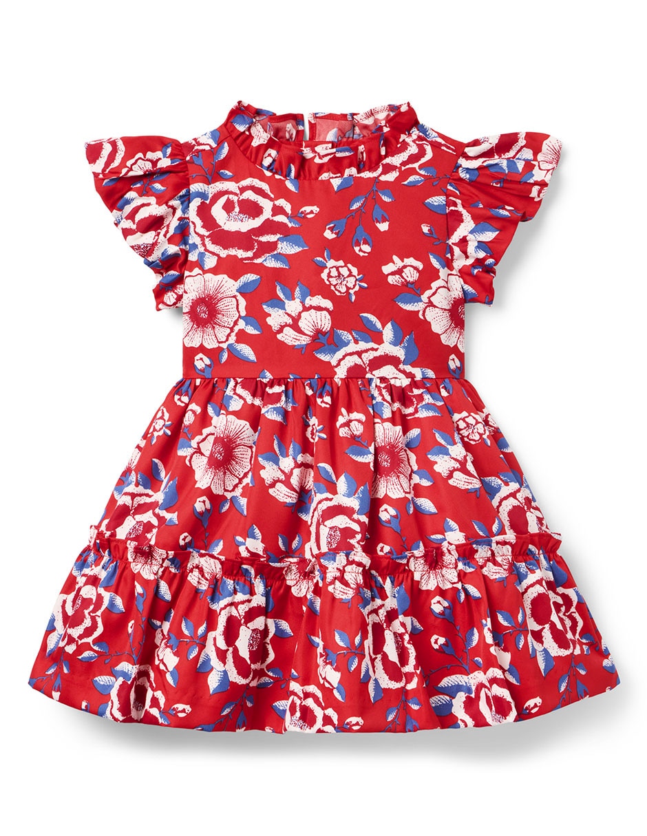 Vestido manga mariposa para niña Vestido manga mariposa para niña
