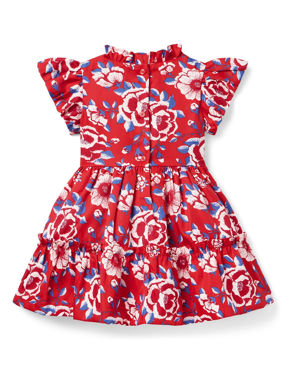 Vestido manga mariposa para niña