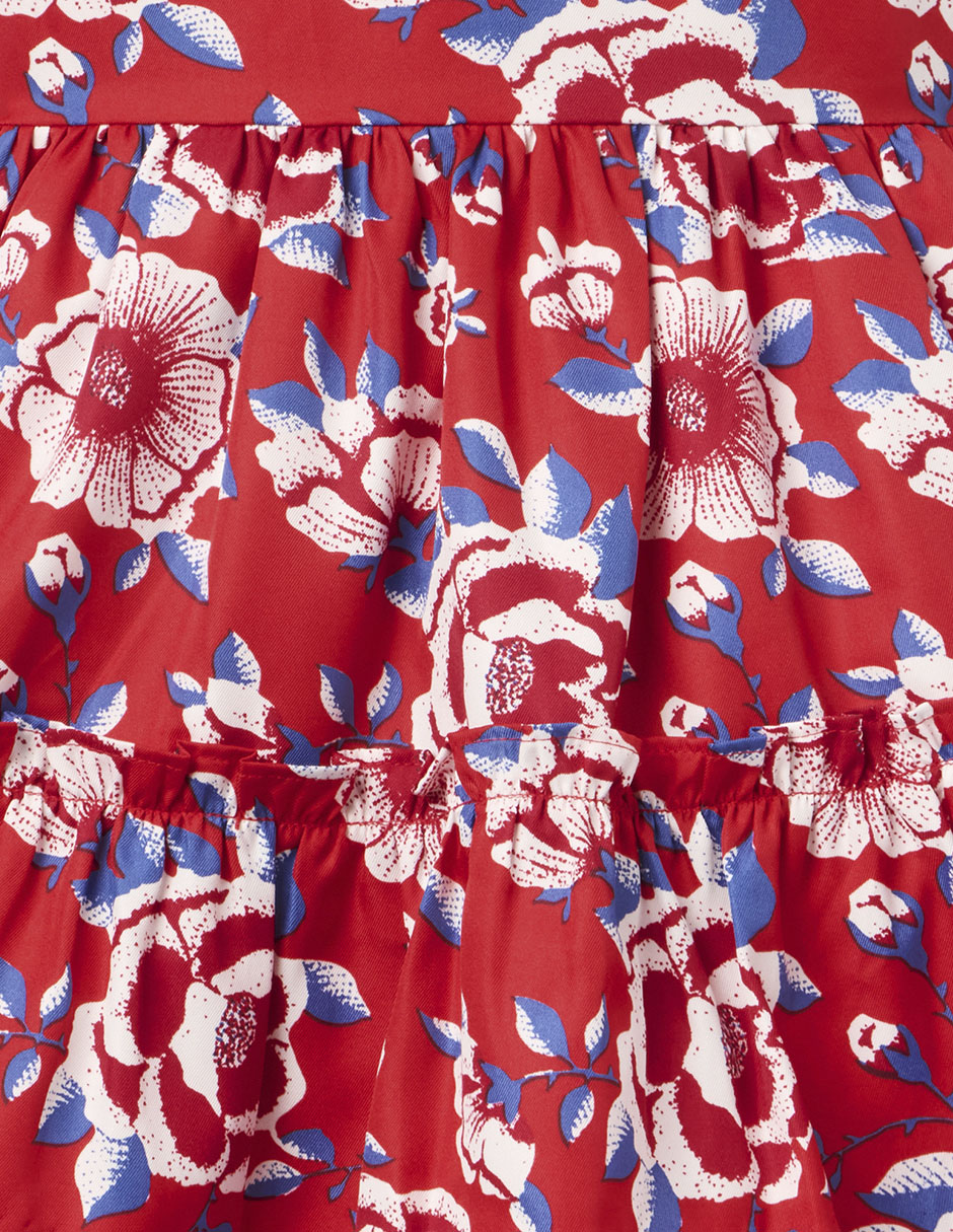 Vestido manga mariposa para niña