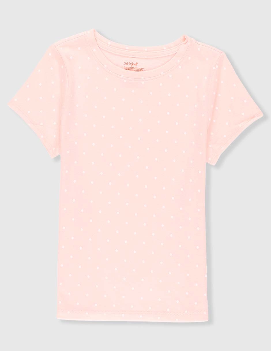 Playera Cat & Jack manga corta para niña