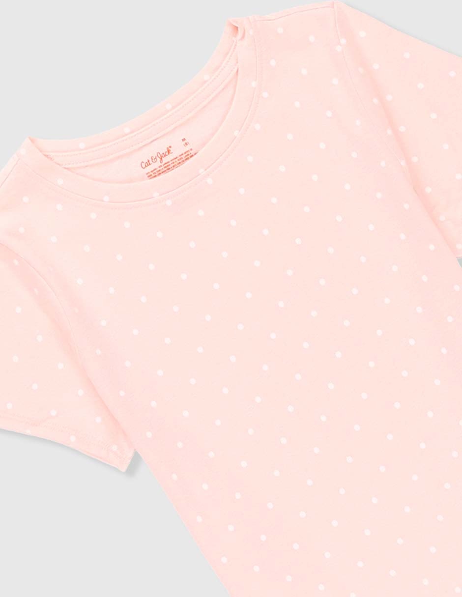 Playera Cat & Jack manga corta para niña