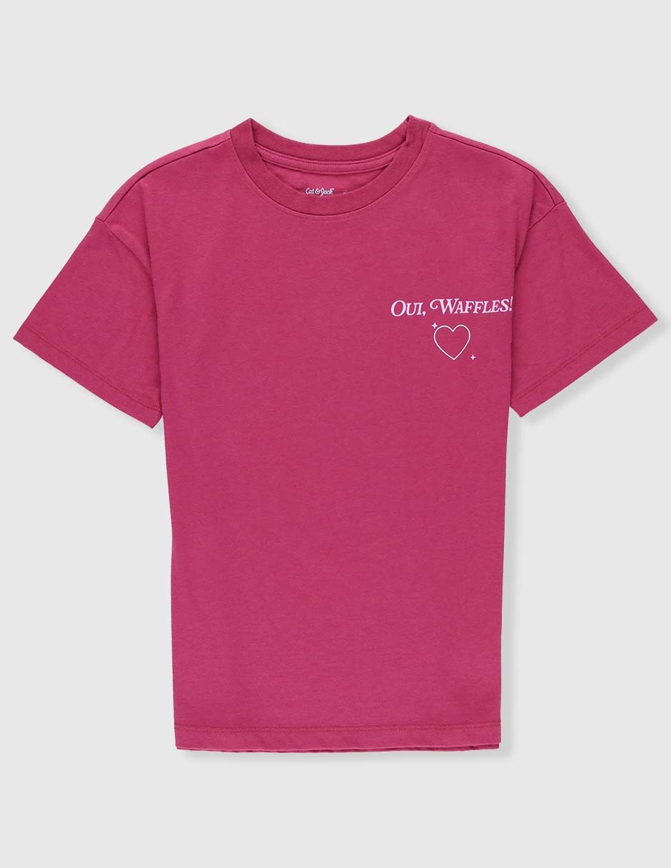 Playera Cat & Jack manga corta para niña