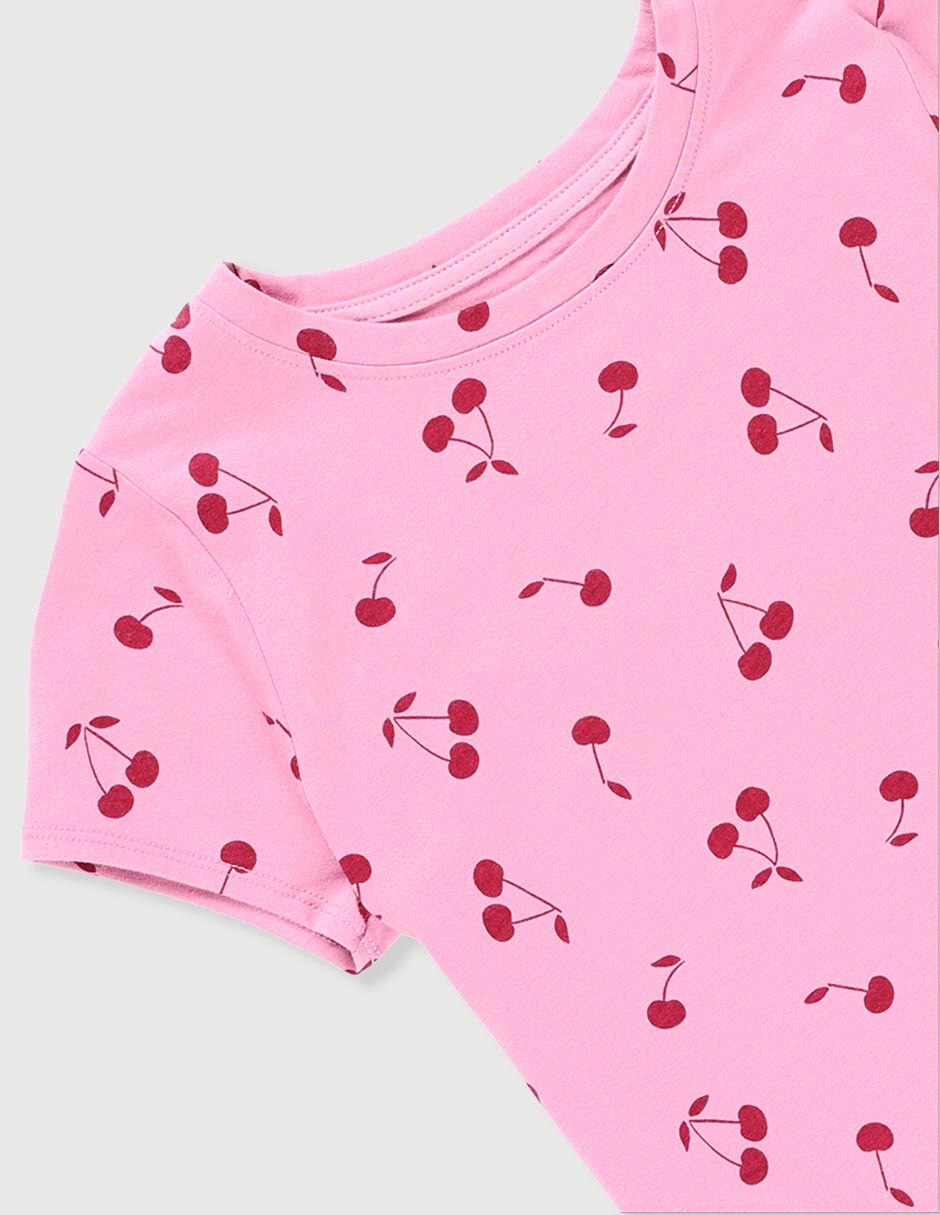 Playera Cat & Jack manga corta para niña