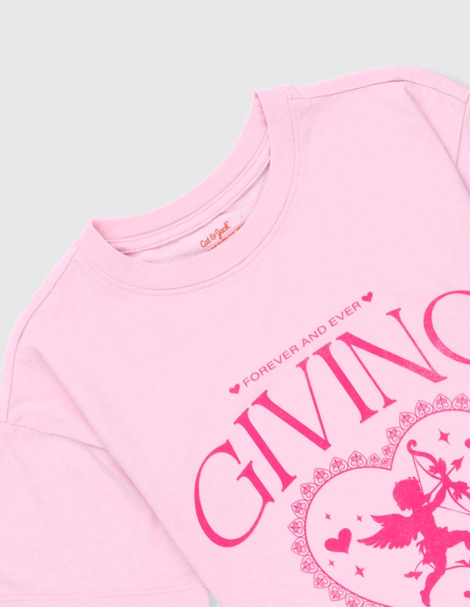 Playera manga corta para niña