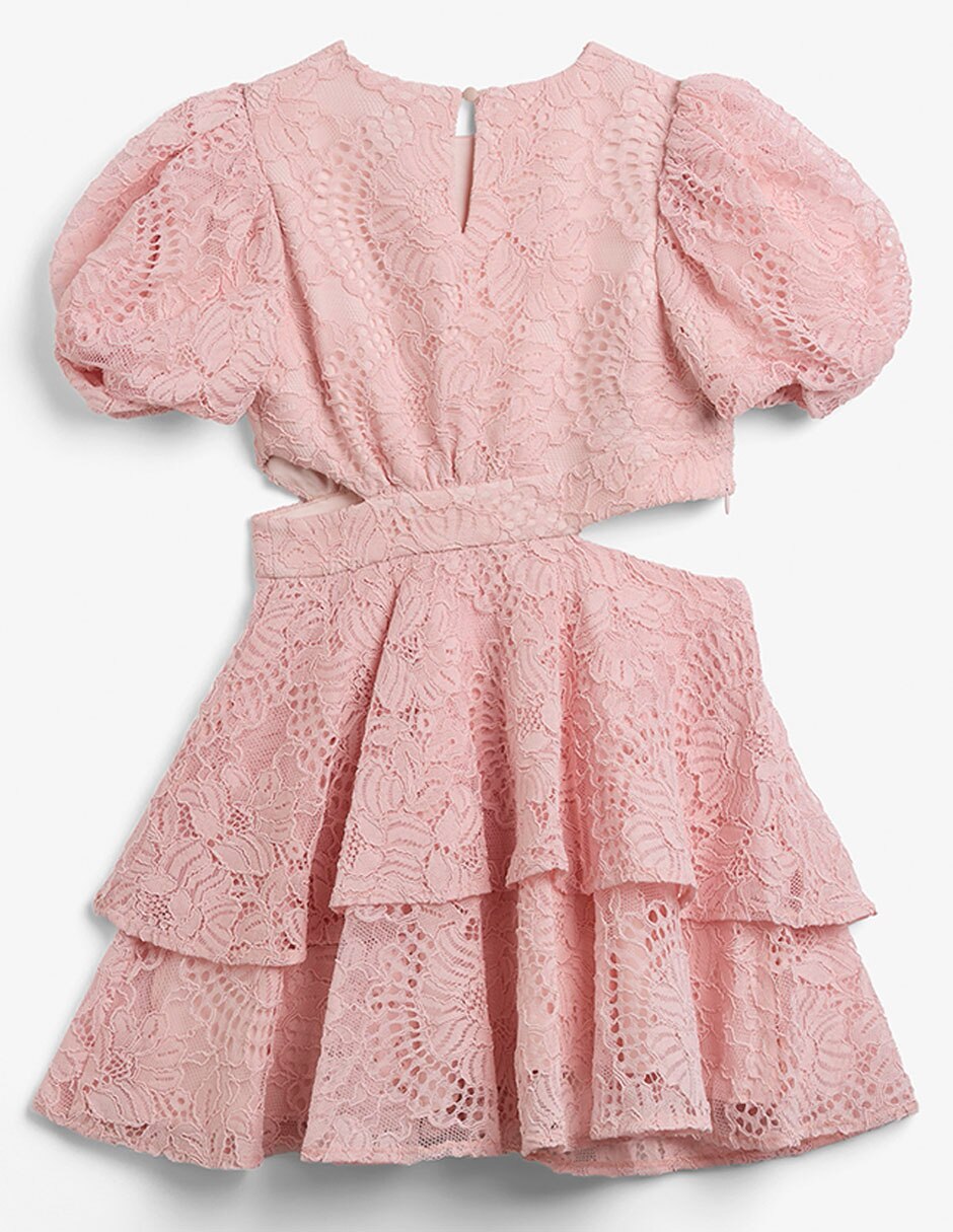 Vestido Lucia Lace manga globo para niña