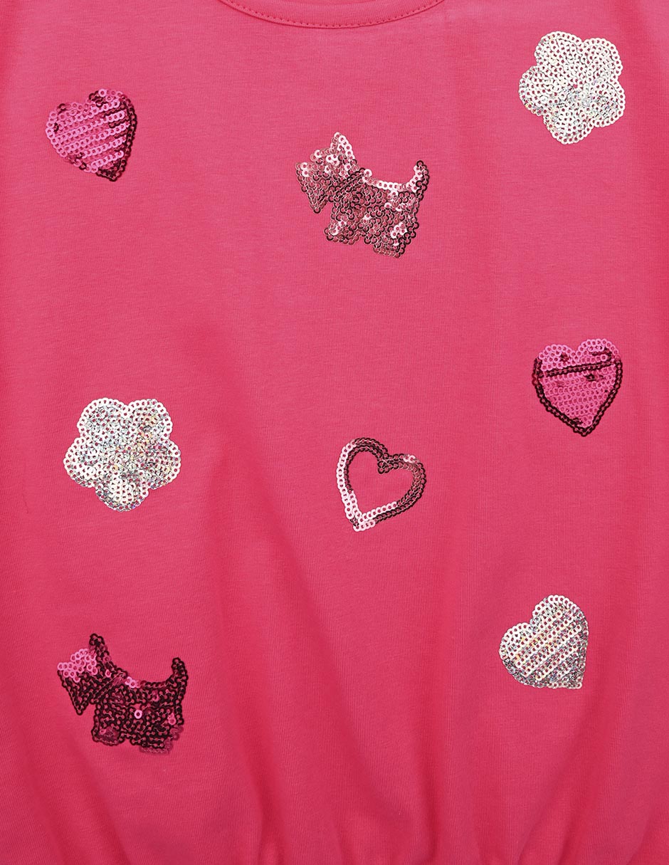 Playera Ferrioni Rachell manga corta para niña
