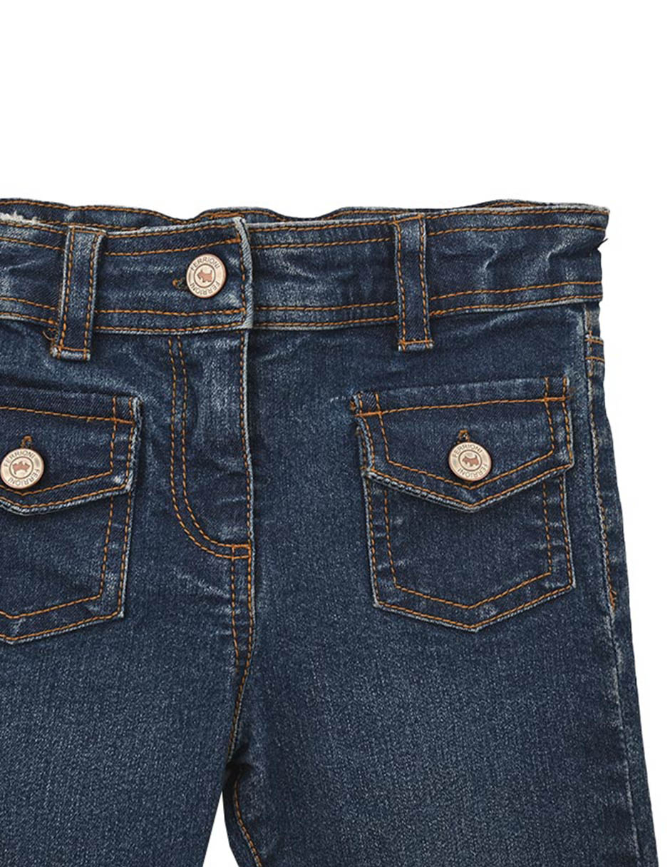 Jeans straight Ferrioni Pop para niña