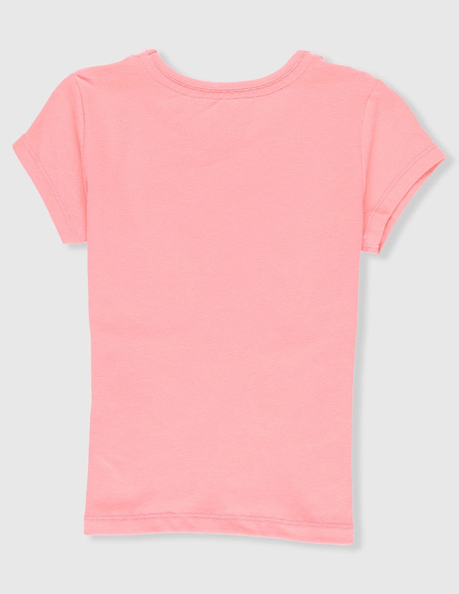 Playera Disney Stitch manga corta para niña