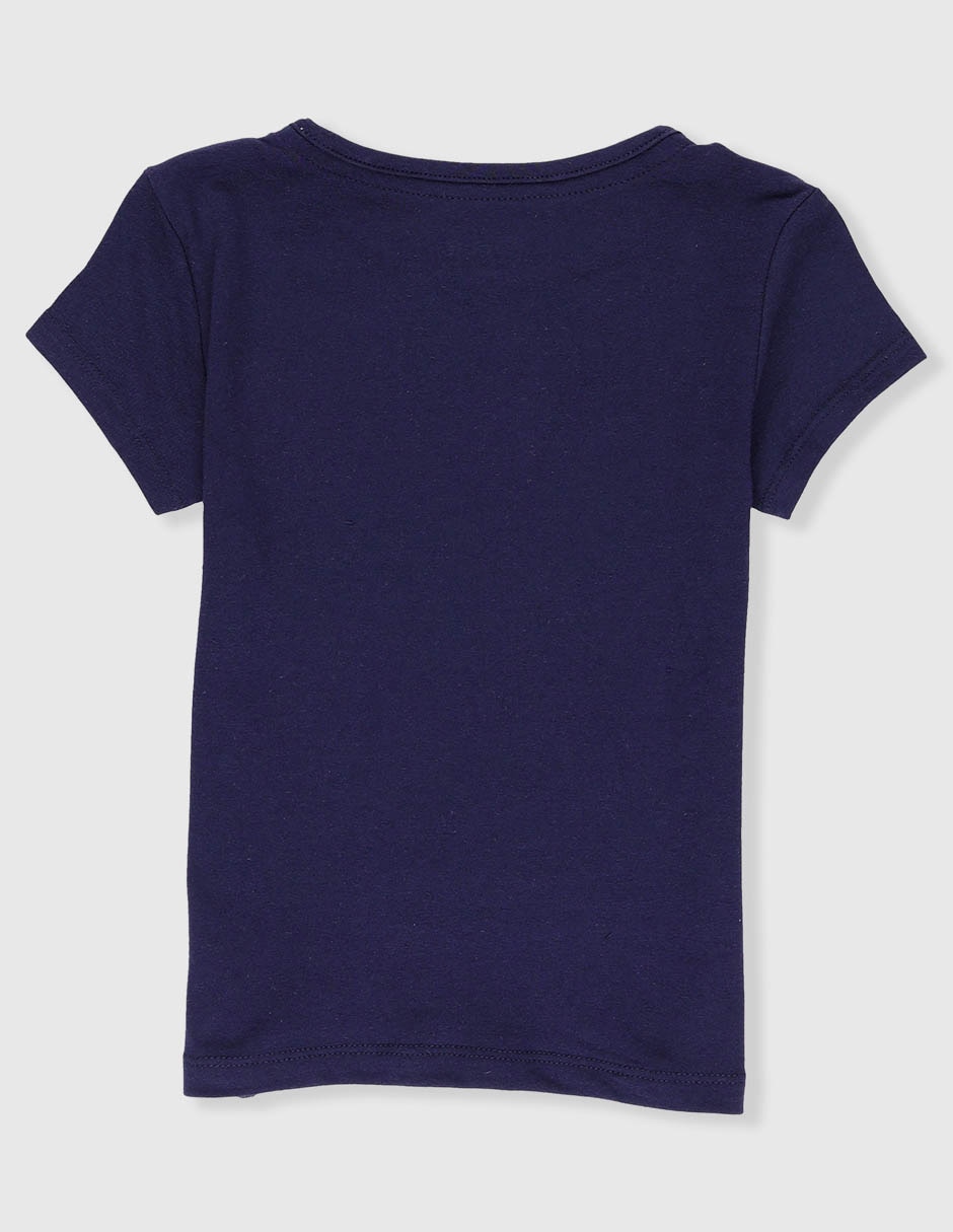Playera Stitch manga corta para niña