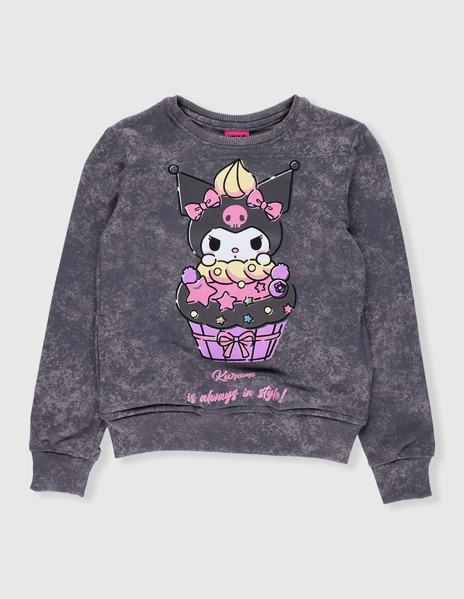 Sudadera Hello Kitty Kuromi para niña