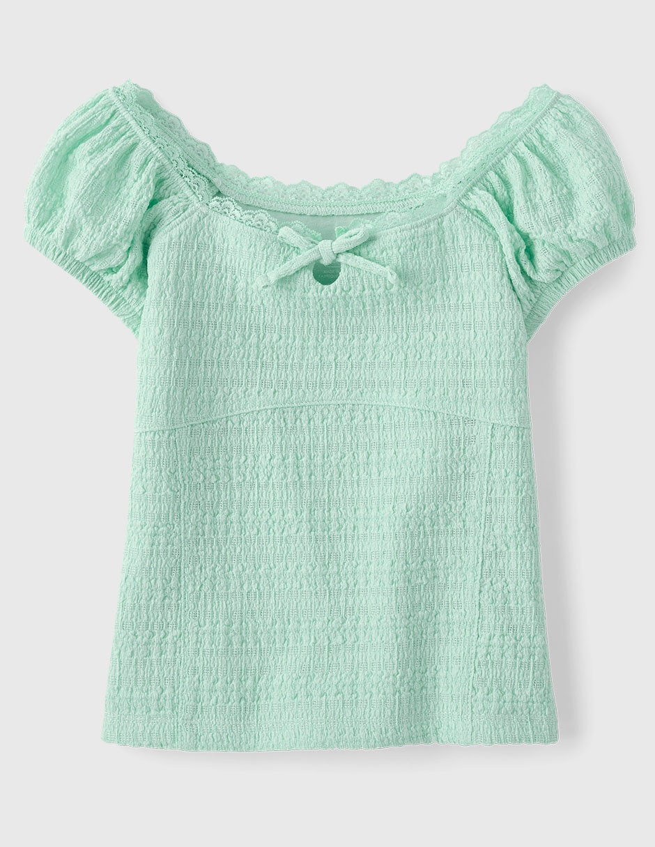 Playera manga regular para niña Playera manga regular para niña
