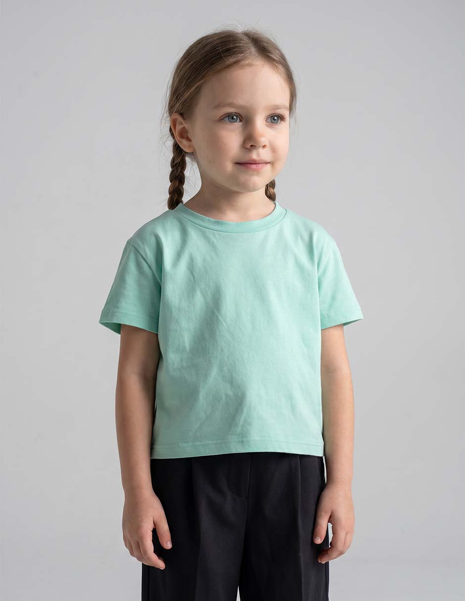 Playera manga regular para niña 1