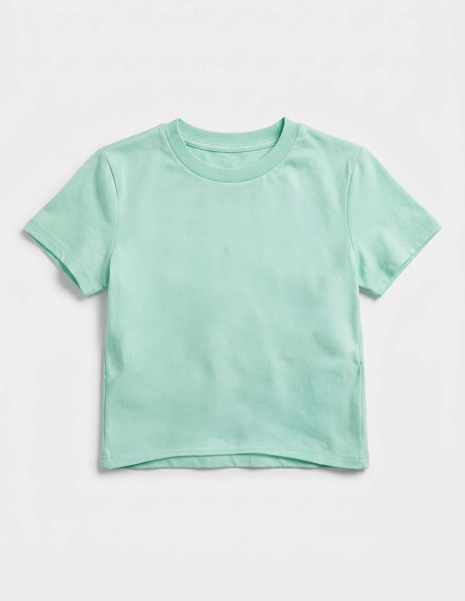 Playera manga regular para niña 2