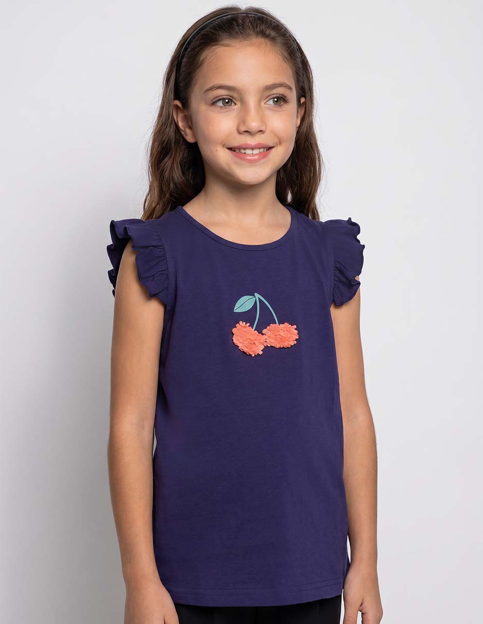 Playera manga para niña Playera manga para niña