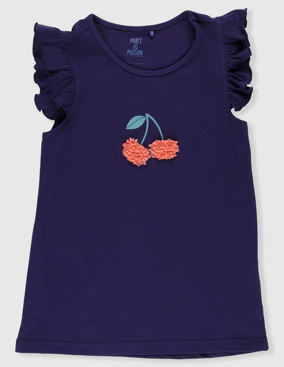 Playera manga para niña 3