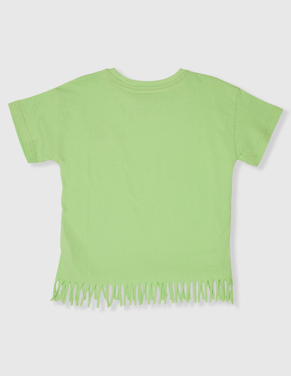Playera manga regular para niña 4