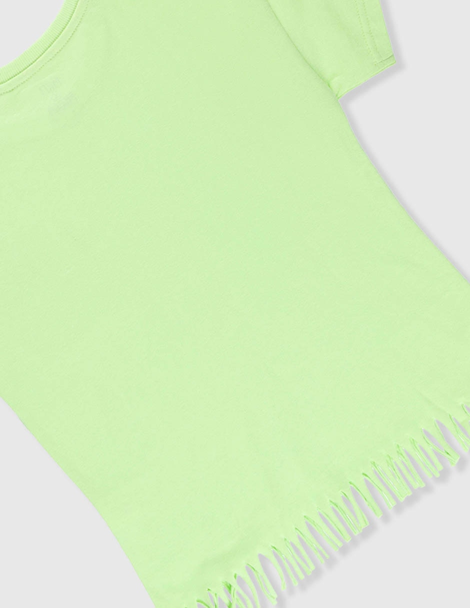 Playera manga regular para niña 2