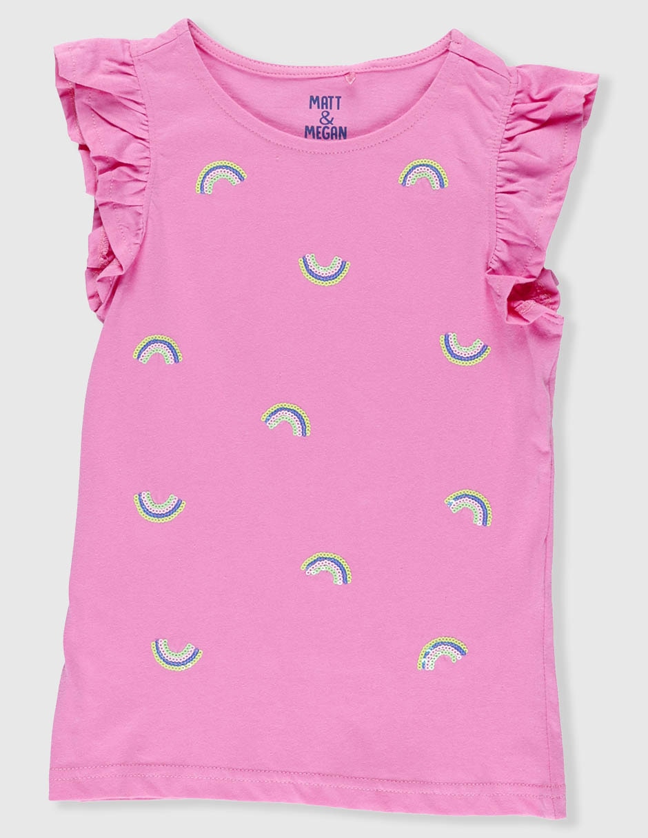 Playera matt & manga corta para niña