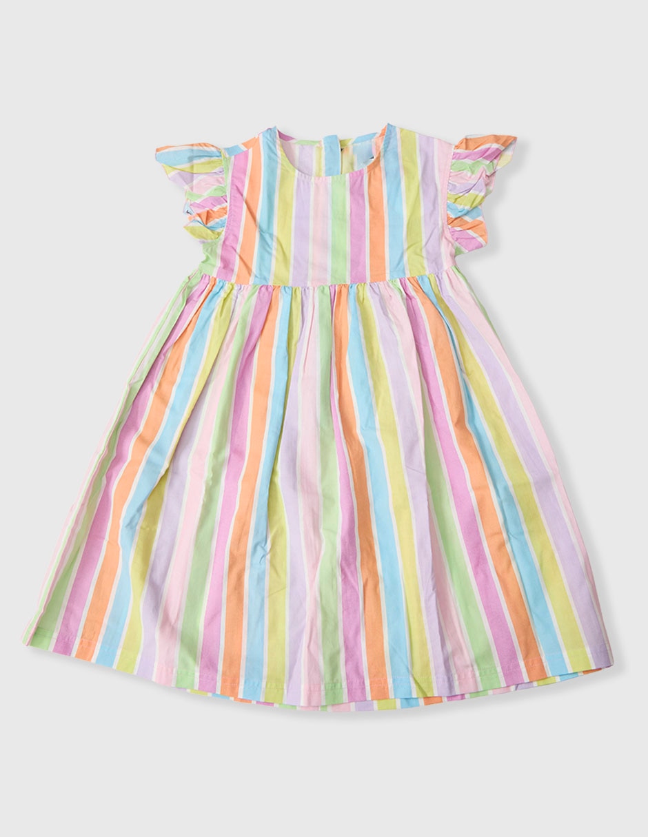 Vestido Matt & manga cap para niña Vestido Matt & manga cap para niña