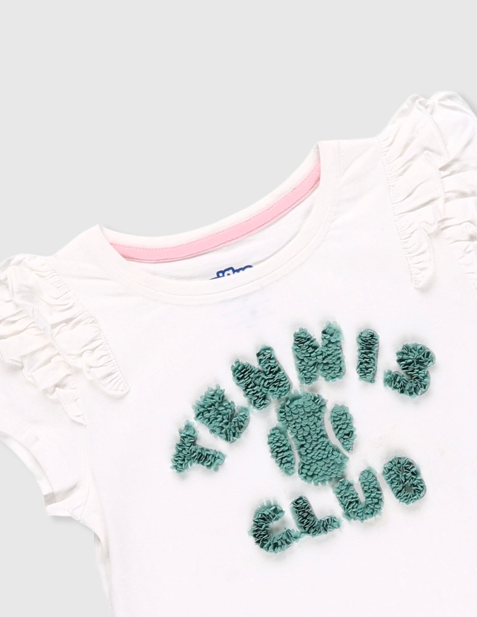 Playera Piquenique manga corta para niña