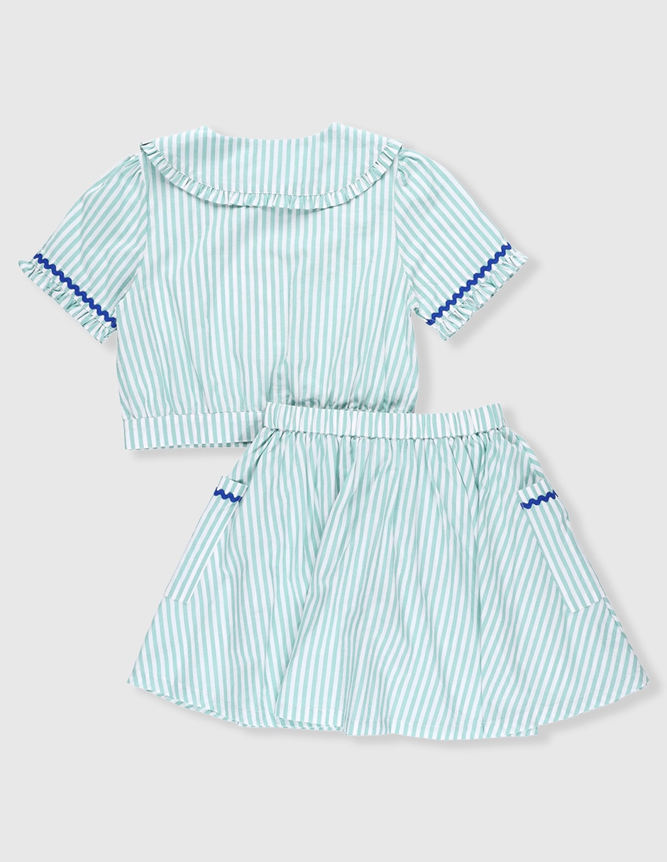 Conjunto Piquenique de algodón para niña