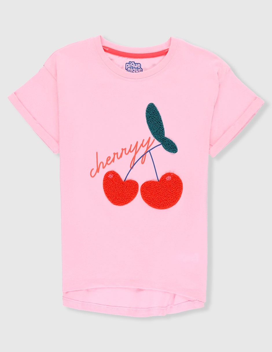Playera Piquenique manga corta para niña