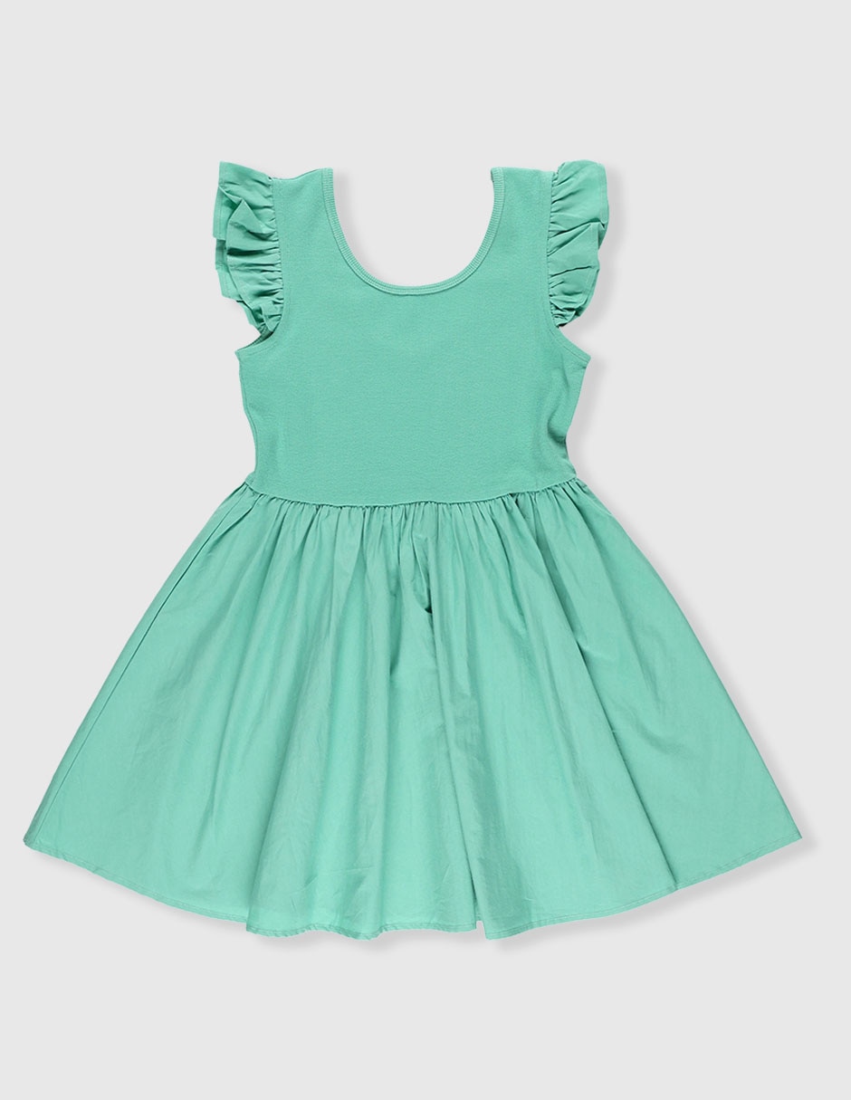 Vestido manga cap para niña Vestido manga cap para niña