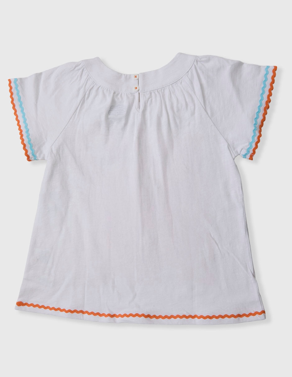 Playera piquenique manga corta