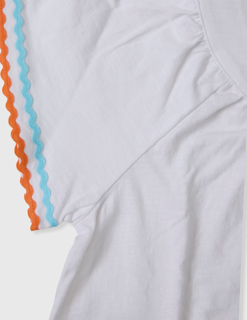 Playera piquenique manga corta