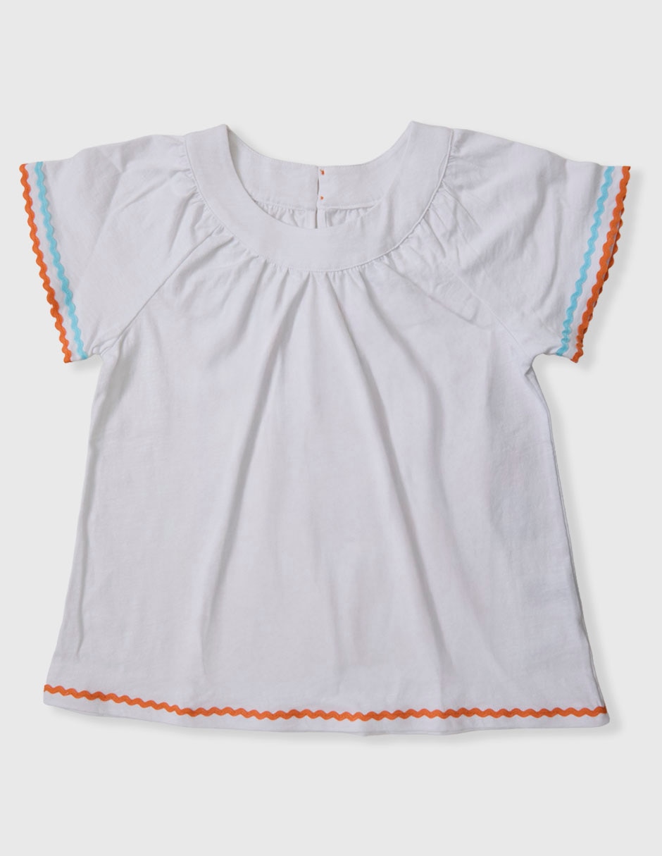 Playera piquenique manga corta
