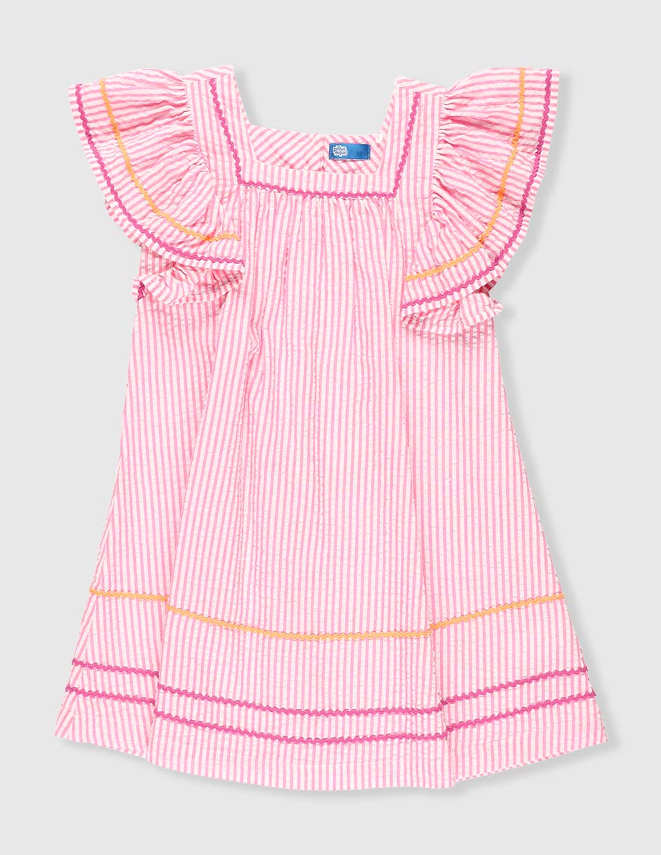 Vestido manga mariposa para niña Vestido manga mariposa para niña