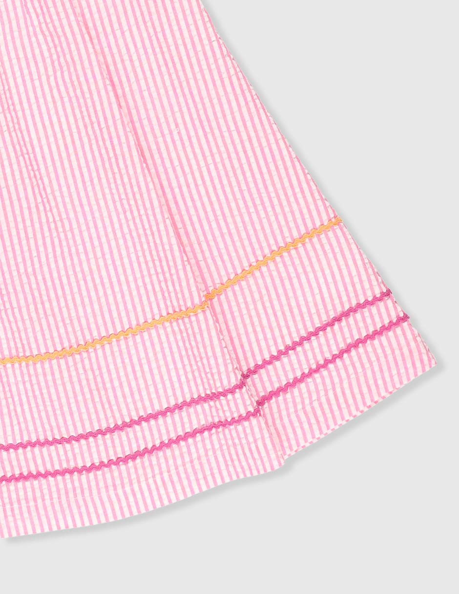 Vestido manga mariposa para niña