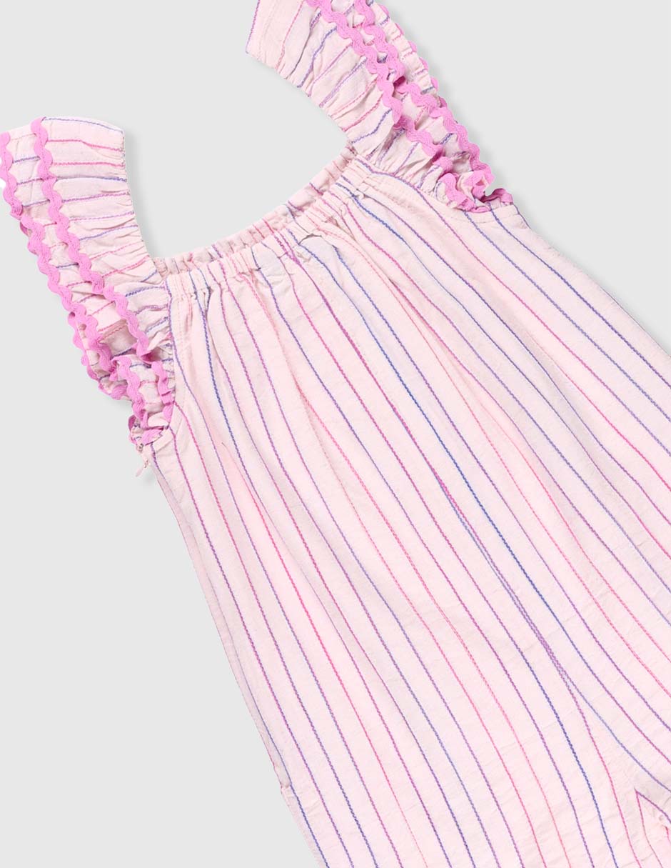Jumpsuit Piquenique de algodón para niña