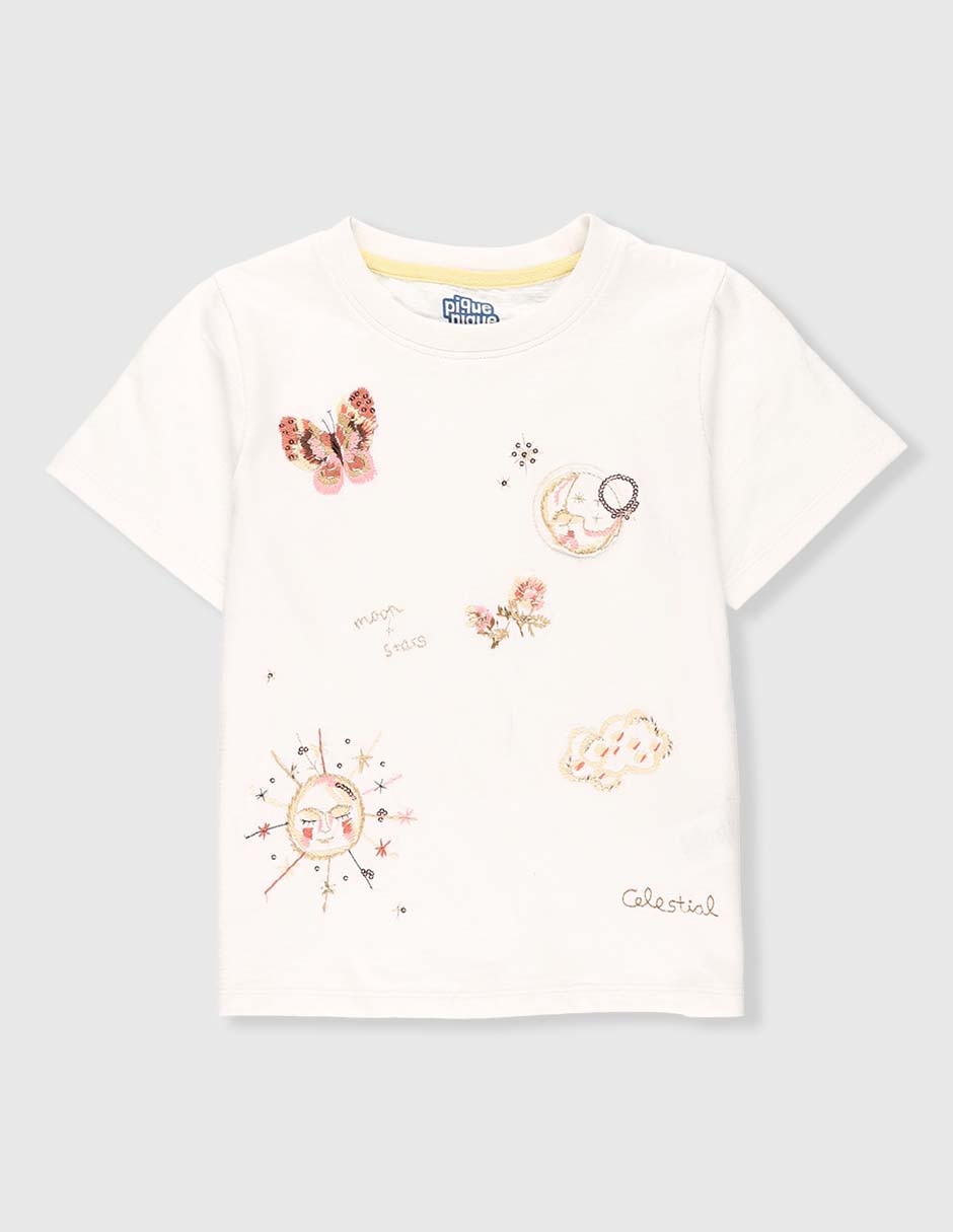 Playera manga corta para niña Playera manga corta para niña