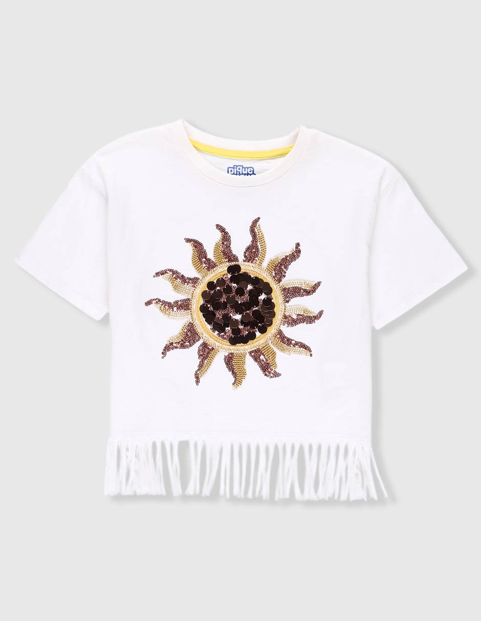Playera manga corta para niña Playera manga corta para niña