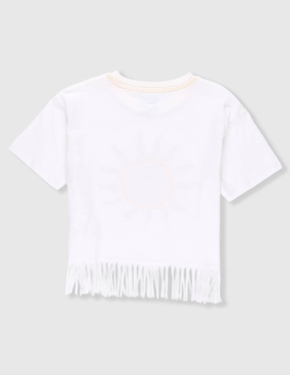 Playera manga corta para niña