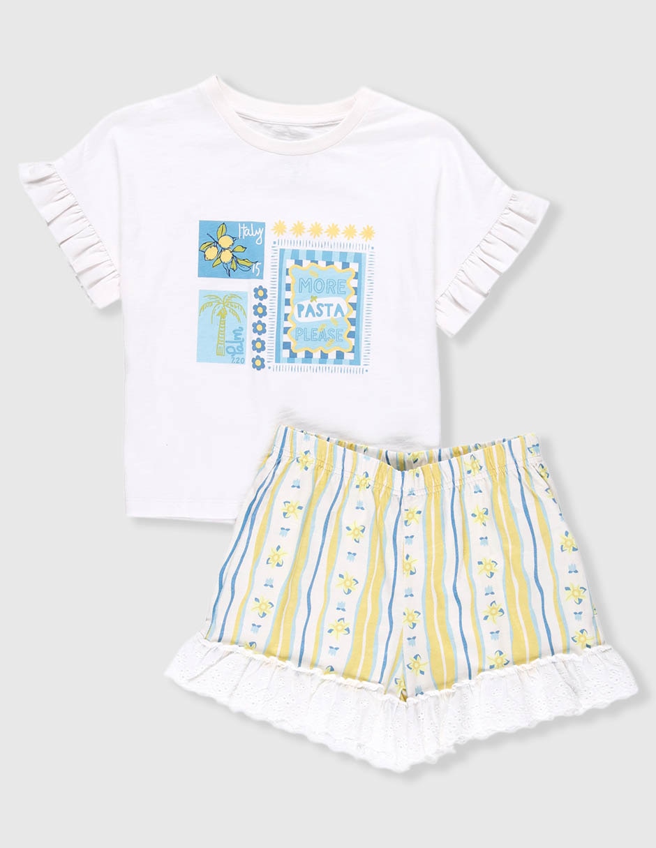 Conjunto casual de algodón para niña Conjunto casual de algodón para niña