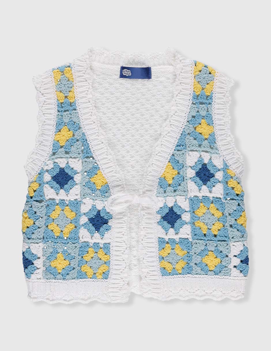 Chaleco bordado para niña Chaleco bordado para niña
