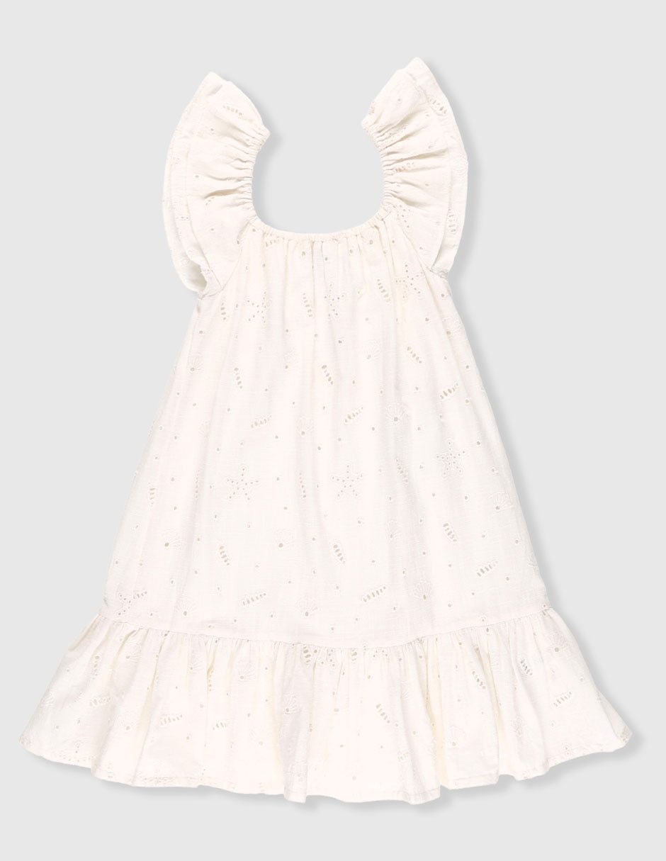 Vestido manga volantes para niña Vestido manga volantes para niña