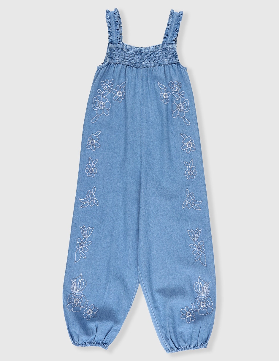 Jumpsuit de mezclilla para niña Jumpsuit de mezclilla para niña