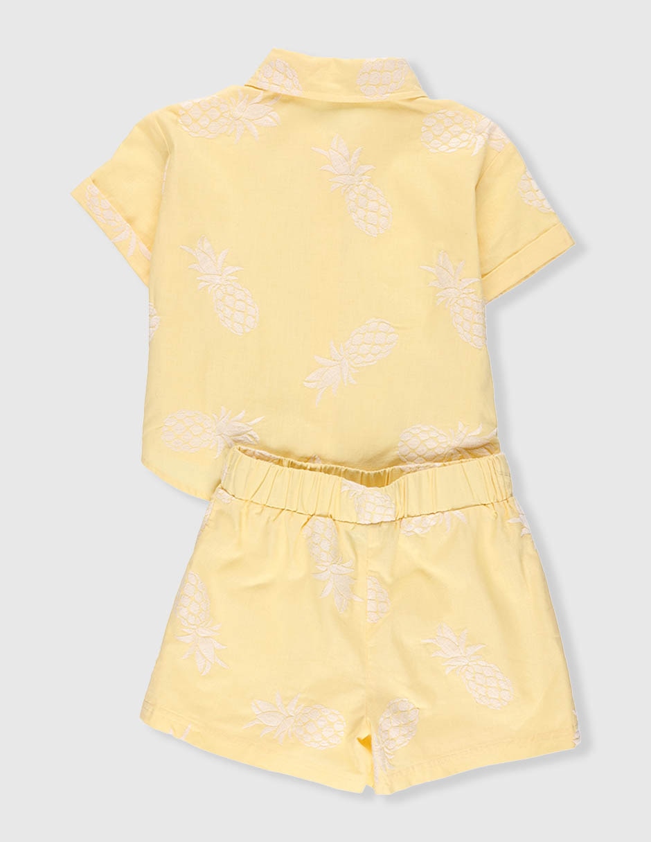 Conjunto Piquenique de algodón para niña